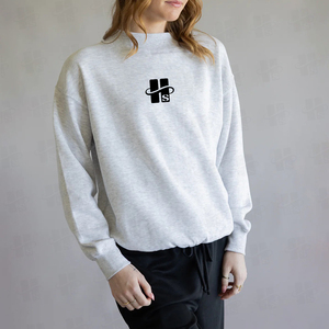 ผู้ผลิตเสื้อผ้าสตรีแบบ OEM เสื้อสเวตเชิ้ตคอเต่าปักลายตามสั่ง ไซส์ US ทรงโอเวอร์ไซส์ ผ้าฝ้ายฟลีซสำหรับผู้หญิง - Product Image 3