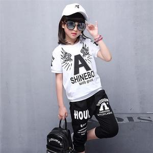 Conjunto de Ropa para Niñas con Camiseta de Manga Corta y Pantalones Cortos Infantiles con Estampado Divertido para Japonesas - Product Image 4