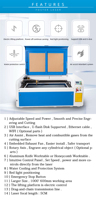 Graveur laser 100 à haute efficacité, machine de découpe et gravure laser co2 non métallique de l'usine chinoise, 60w 80w 150w 1060 W