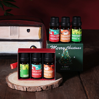 Vente en gros 1 coffret d'huiles essentielles caramel latte huiles essentielles huiles essentielles pomme cannelle diffuseurs d'arbres de Noël