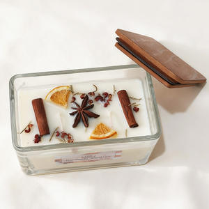 Vela Aromática Personalizada Hecha a Mano con Tapa de Vidrio Ecológica y Cera de Soja, Aroma Personalizado para Bodas y Acción de Gracias - Product Image 1