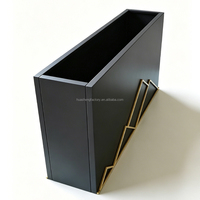 Nouvelle jardinière métallique grande taille, durable, avec revêtement en poudre, design modulaire, démontable, emballage plat, pour jardin