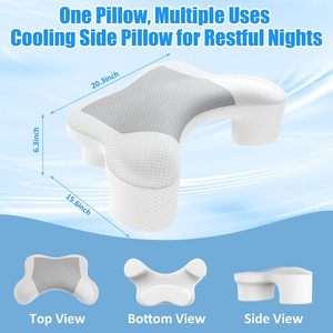 <span class=keywords><strong>Oreiller</strong></span> pour dormeurs latéraux pour soulager les douleurs aux épaules et soutenir le cou, <span class=keywords><strong>oreiller</strong></span> cervical ergonomique en mousse à mémoire de forme de qualité supérieure avec trous pour les bras - Product Image 3
