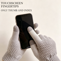 Gants d'hiver tactiles pour femmes en fausse fourrure de cachemire, doublure polaire thermique, gants de téléphone jacquard nid d'abeille chauds