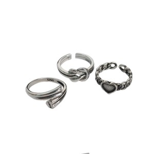 S925 Sterling Silver Heart <b>Ring</b> Twisted Design Unisex Everyday Wear Fine Jewelry - Product Image 5