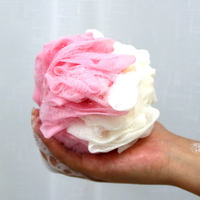 Éponge de Douche Exfoliante Nettoyante, Balles de Gommage Corporel pour Femmes, Hommes et Enfants