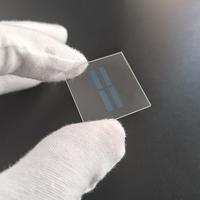 Kunden spezifisches 0,2-3mm hitze beständiges beschichtetes leitfähiges Itoglas Dickes transparentes quadratisches Glas für das Labor