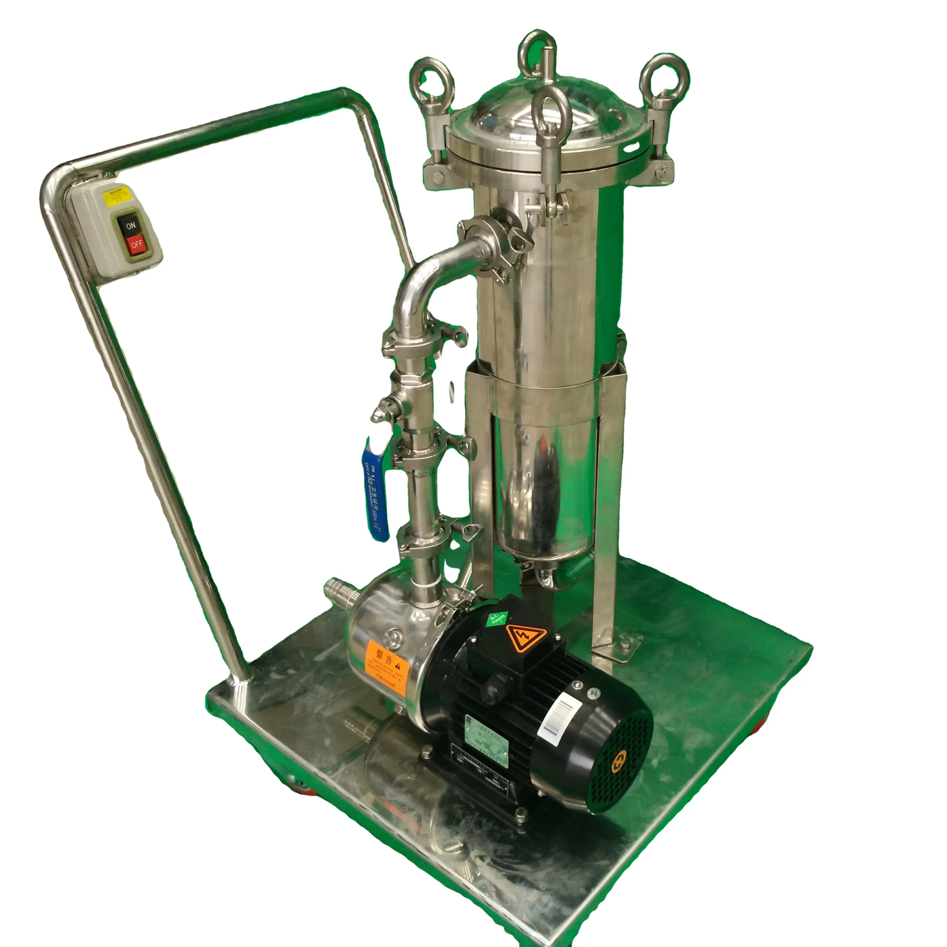 Reciclaje de aguas residuales para irrigador, Unidad de carcasa de filtro de filtración