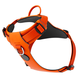 Macera tasarımcı köpek koşum yansıtıcı Trim hiçbir çekme koşum için orta ölçekli köpek ön klip ile jel kaplı kolu - Product Image 1