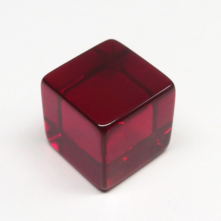 Lab Created Ruby Stone 5# Corundum Cube - Synthetic Ruby