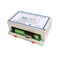 Contrôleur de relais industriel 4 canaux, 4 entrées 4 sorties, RS485/232 Modbus RTU, opto-isolé, 12/24V, montage sur rail DIN, contrôle d'équipement
