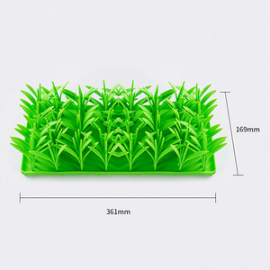 Doe Pet Slow Feeder Bols pour chiens Tapis à priser en silicone Bol pour aliments pour animaux de compagnie <span class=keywords><strong>Chat</strong></span> Chien Slip Lick Pad Nettoyage facile Distraction Chien Lécher <span class=keywords><strong>Herbe</strong></span> - Product Image 6