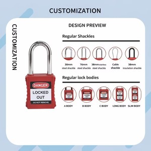 <span class=keywords><strong>Cadenas</strong></span> de sécurité industriel haute sécurité multicolore avec anse en nylon <span class=keywords><strong>à</strong></span> <span class=keywords><strong>clé</strong></span>, conception antivol durable pour usage industriel - Product Image 6