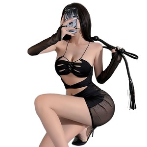 Conjunto de lencería sexy de talla grande, camisón, encanto de medianoche, tentación uniforme, nueva túnica de batalla, camisón con tirantes - Product Image 4