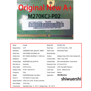 Écran LCD A+ 27 pouces M270KCJ L5B M270KCJ L5E M270KCJ L5Z M270KCJ K7B M270KCJ K7E M270KCJ KEB M270KCJ P02 M270KCJ Q7B M270KCJ P8B - Product Image 5