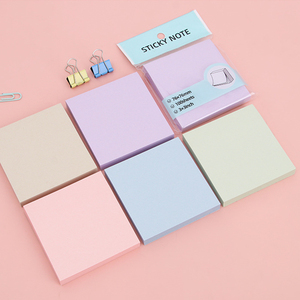 Blocchetti Adesivi Colori Morandi 100 Fogli, Memo Pad Autoadesivi con Forte Adesività, Senza Residui, Scrittura Fluida, per Ufficio - Product Image 2