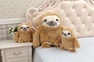 Échantillon gratuit Kawaii adopter moi grand oreiller Animal en peluche paresseux blanc et jaune peluche jouet poupée douce éducation cadeau pour tout-petits - Product Image 3