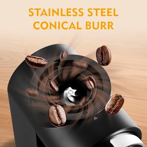 <span class=keywords><strong>Moulin</strong></span> à café conique minimaliste 160g, numérique tactile, antistatique, pour expresso, accessoire esthétique pour la maison, UE - Product Image 5