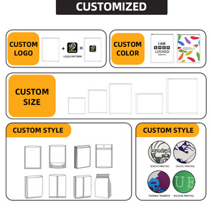 Sacs en plastique avec fermeture à glissière en PVC solide auto-scellant transparent/mat/givré pour bijoux avec logo personnalisé pour l'emballage de bijoux - Product Image 5