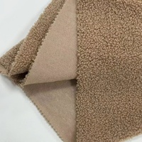 Tissu en velours doux en peluche Teddy 100% tissu polaire en polyester pour manteau d'hiver à la mode ours en peluche