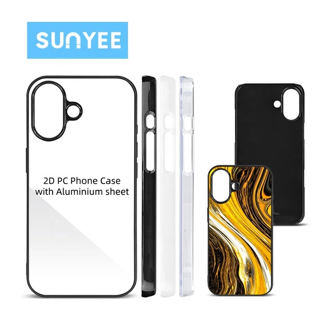 Sunyee Factory Direct Blank Sublimation Phone Case DIY Custom Printing 2D Sublimation PC Phone Case for Iphone 16 Series