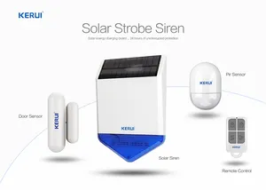 Sistema de alarma inalámbrico para entrada del hogar, detector de movimiento, sirena Solar de seguridad, resistente al agua, fuerte, 110dB, anticompactador, 8 niveles de volumen - Product Image 5