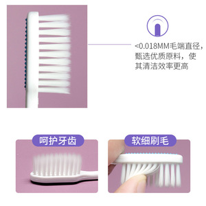 Haochi Liangpin - Paquete de 10 Cepillos de Dientes para Adultos, Cerdas Ultrafinas y Suaves, para el Hogar o Hoteles, Oferta Directa de Fábrica para Parejas y Familias - Product Image 5
