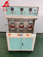 Presse à chaud automatique LAOZHANG à trois têtes pour casquettes, 220V 2KW, garantie 1 an, taille de casquette 6 pouces