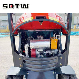 Piccola ruota escavatore cina migliore alta qualità 1ton 1.2 Ton con 6 pneumatici 0.025 M3 capacità secchio 1200 Kg escavatore ruota - Product Image 5