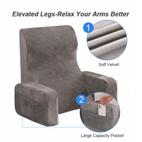 Coussin de lecture ergonomique léger et doux sur mesure OEM pour le dos, à utiliser au lit ou sur le canapé