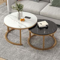Table basse d'art simple de fer d'appartement Table décorée de salon de maison de luxe Table basse de réception décontractée de hall d'hôtel