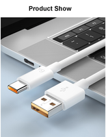 Nouveau câble de charge rapide USB-C 6A 66W tendance pour Samsung, câble de charge rapide 65W, câble de données de type C 6A pour Huawei