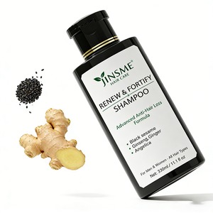 Champú de Jengibre y Sésamo Negro OEM ODM 330ml, Fórmula Nutritiva con Ginseng Anticaída, Apto para Cuero Cabelludo Normal a Seco - Product Image 2