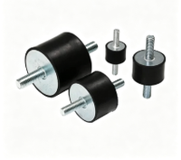 Amortisseur anti-vibration en caoutchouc, isolateur de vibrations, amortisseur à double filetage, montage -40~80°C, générateur, compresseur, pompe, moteur CNC