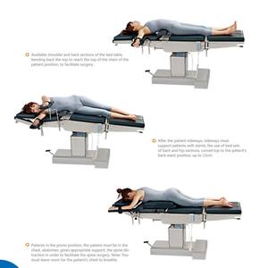Équipement hospitalier, <span class=keywords><strong>table</strong></span> d'opération électrique pour clinique médicale, lits d'examen, tables d'opération chirurgicales - Product Image 5