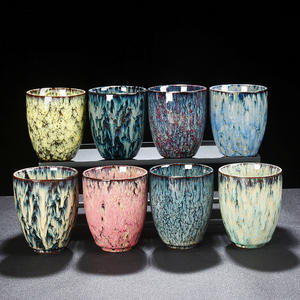 Taza de Té de Cerámica China de 250 ml, 7.7x7.7x9.5 cm, para Kung Fu, <span class=keywords><strong>Mate</strong></span> Japonés, con Diseño Japandi, Reutilizable, Apta para Lavavajillas y Microondas - Product Image 4