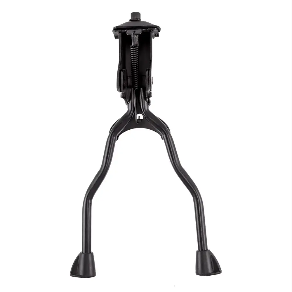 Suporte lateral de bicicleta, kickstand de bicicleta, suporte duplo de duas pernas no centro