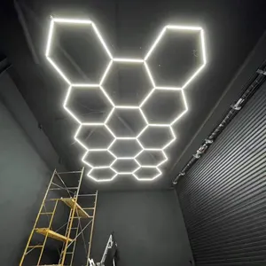 Hexagons Led Lights Individual DIY Factory Supplier Car Showroom 4S Workshop Dropshipping Working Light LED Ceiling Light