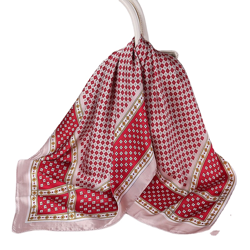 Демисезонные шелковые шарфы, шаль в стиле пэчворк, Женская шаль на голову, парео, бандана, Женский хиджаб