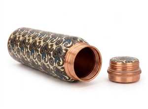 High Demand Copper Water Bottle for Health and Wellness <b>Drinkware</b> for Worldwide Use Supplied From India - Product Image 2