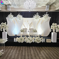 LEDA Offre Spéciale Support d'arche en acrylique blanc pour toile de fond de mariage, scène et décoration événementielle