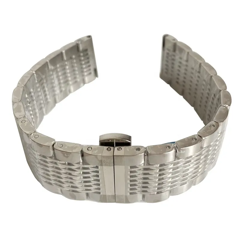 High-quality custom 46mm flexible removable link chain metal 304 stainless steel 316L watch band bracelet for samsung galaxy