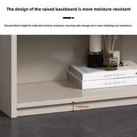 Archivador de Oficina Moderno y Minimalista de Madera, con Cerradura, Diseño Desmontable para Organización de Documentos y Exhibición de Libros