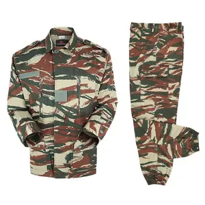 DFU0152 F1 French red camouflage Custom bdu uniform design suppliers tactical hunting clothes security officer uniforms