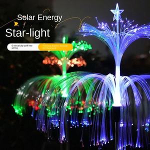LED Solar IP65 impermeable pequeño plástico medusas estilo jardín al aire libre lámpara de agua decorativa ambiente navideño - Product Image 3