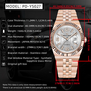 Reloj Automático para Hombre PAGANI DESIGN PD-YS027, Reloj de Pulsera Mecánico de Acero Inoxidable, Resistente al Agua, con Cristal de Zafiro Sintético - Product Image 5