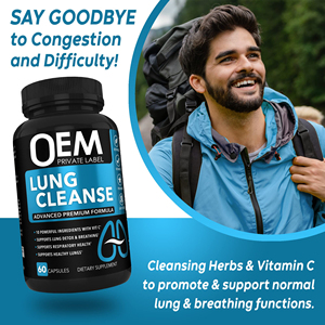 Nhãn hiệu riêng giải độc phổi viên nang giải độc gan bổ sung cho sức khỏe thở phổi chuyển hóa chất béo sức khỏe hệ hô hấp - Product Image 5