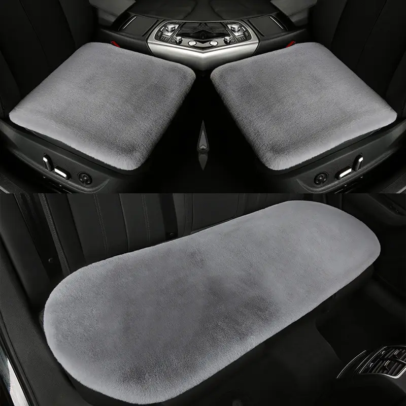 Grosir bantal kursi mobil hangat mewah Velvet Rex kelinci bulu palsu poliester