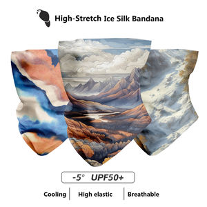 Masker wajah dewasa Multifungsi, tudung syal penutup leher desain tengkorak, cetakan kustom Multifungsi, tabung bersepeda luar ruangan - Product Image 5