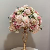 Boule de fleurs roses personnalisable OEM/ODM pour centre de table de mariage, décoration de scène et de salle d'exposition